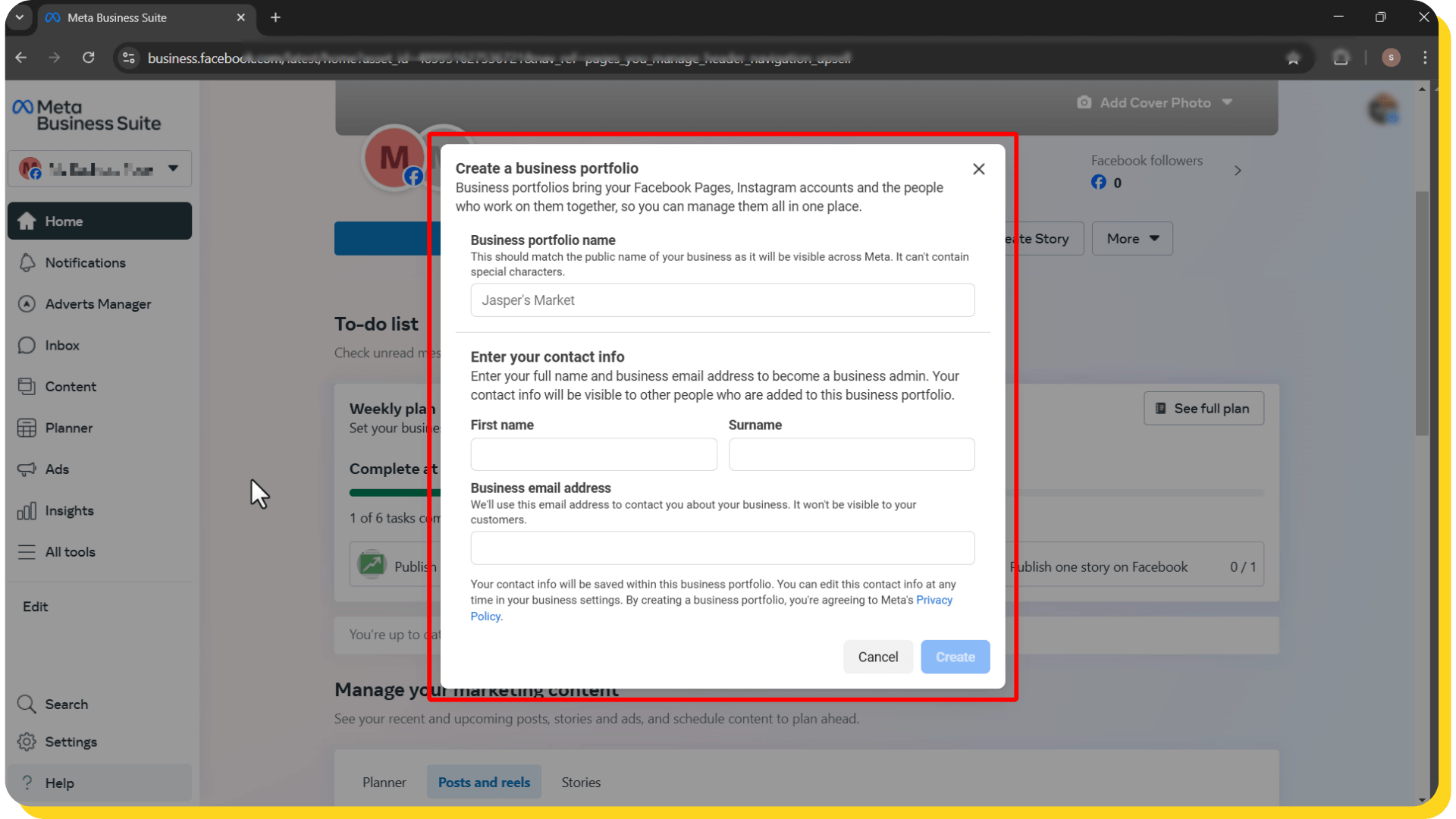 Create-a-Business-Portfolio