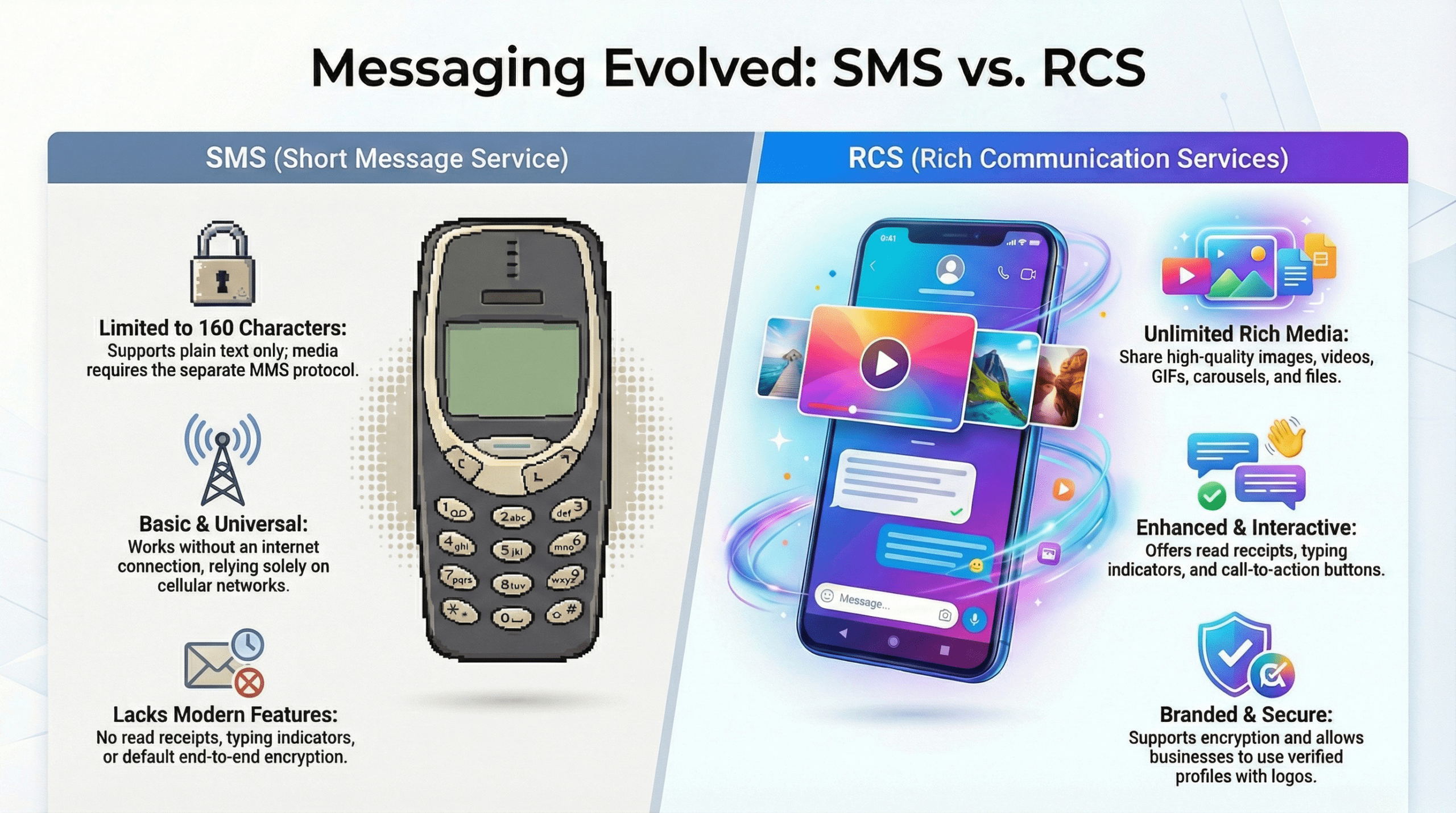 RCS messaging vs SMS