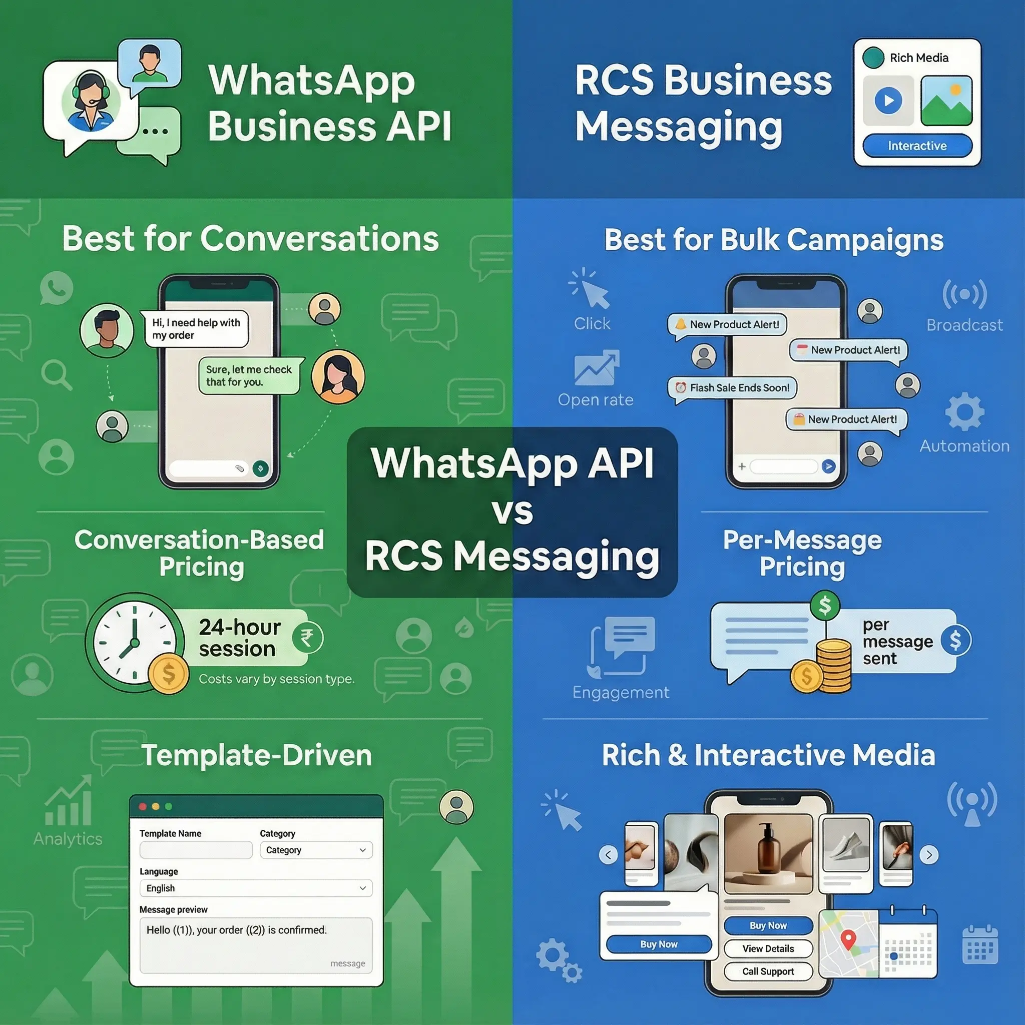 RCS Messaging vs WhatsApp API: Which Is Better for Customer Engagement?