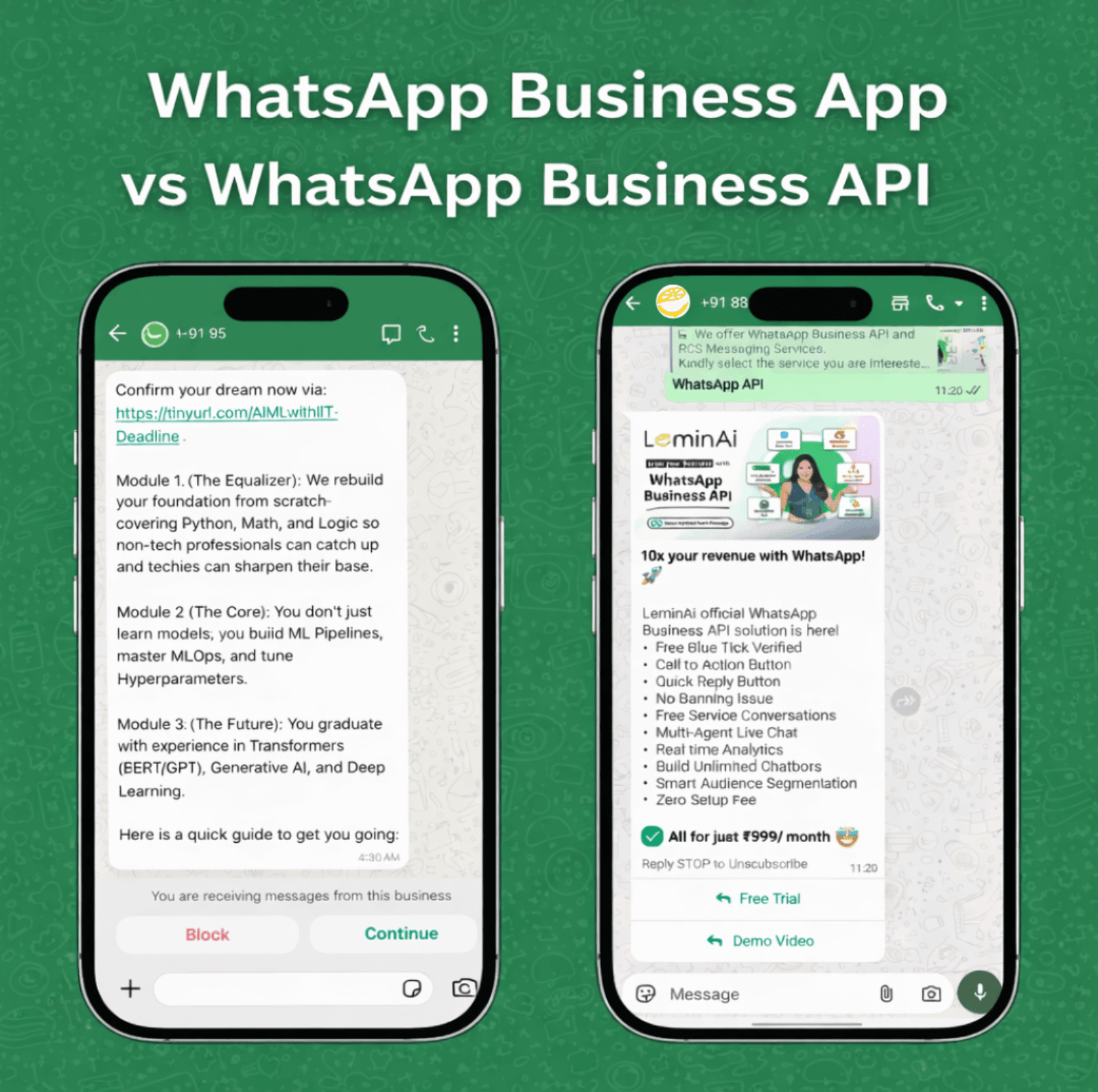 WhatsApp Business App vs WhatsApp Business