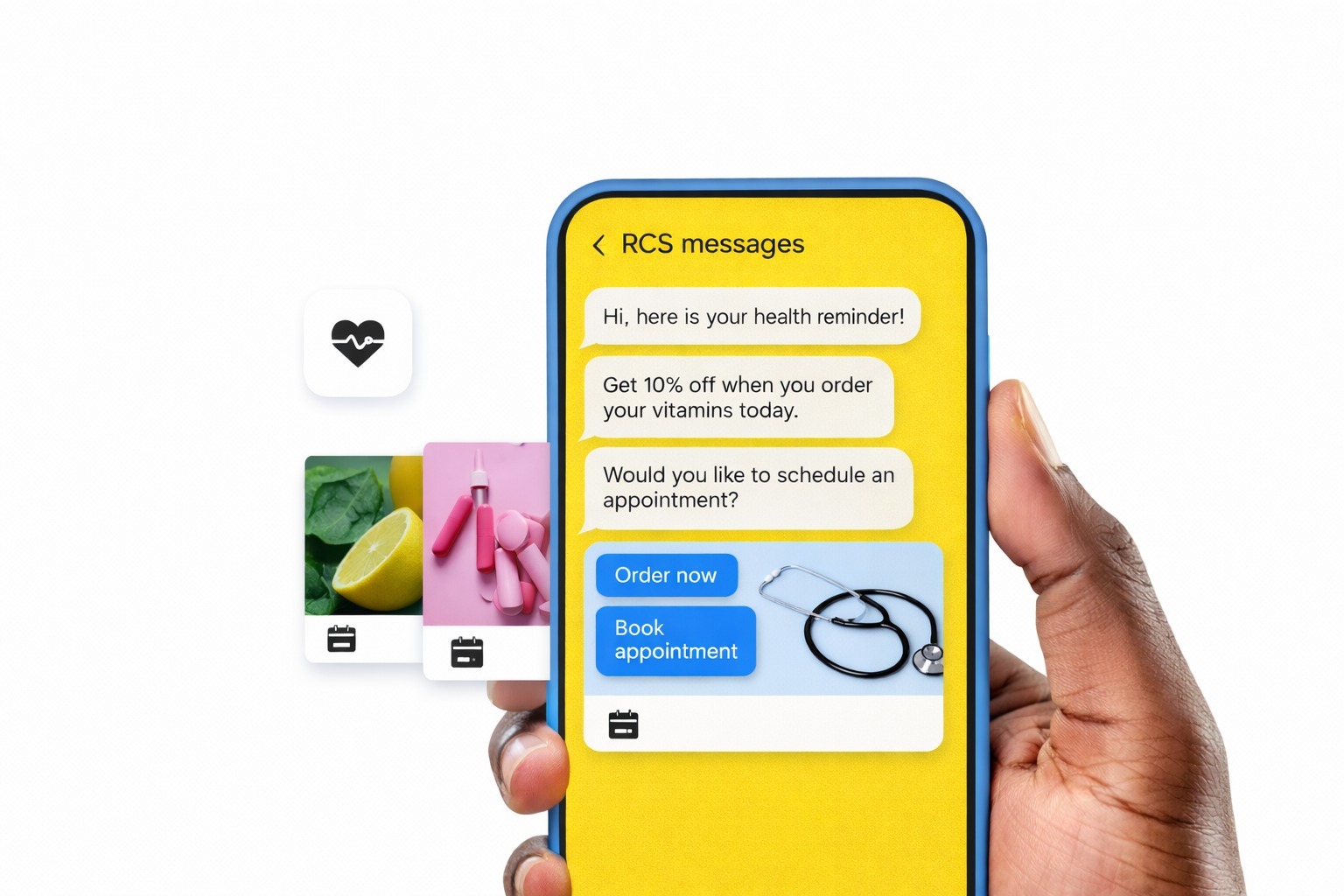 RCS Messages of healthcare