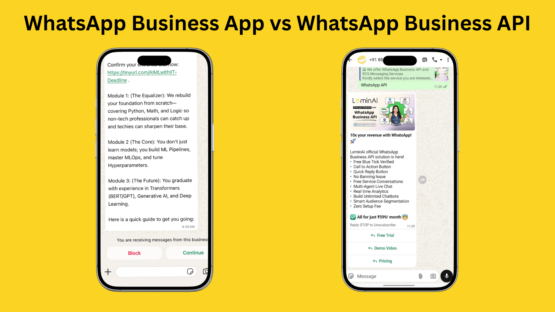 WhatsApp Business App vs WhatsApp Business
