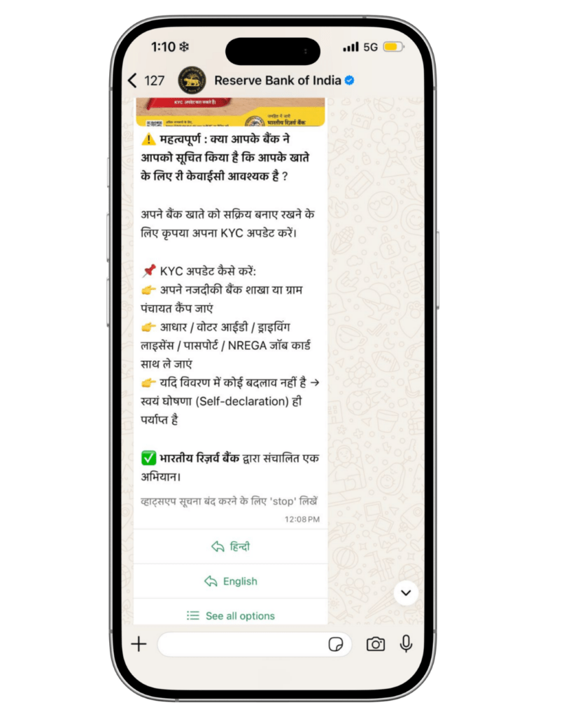 WhatsApp API - government sector