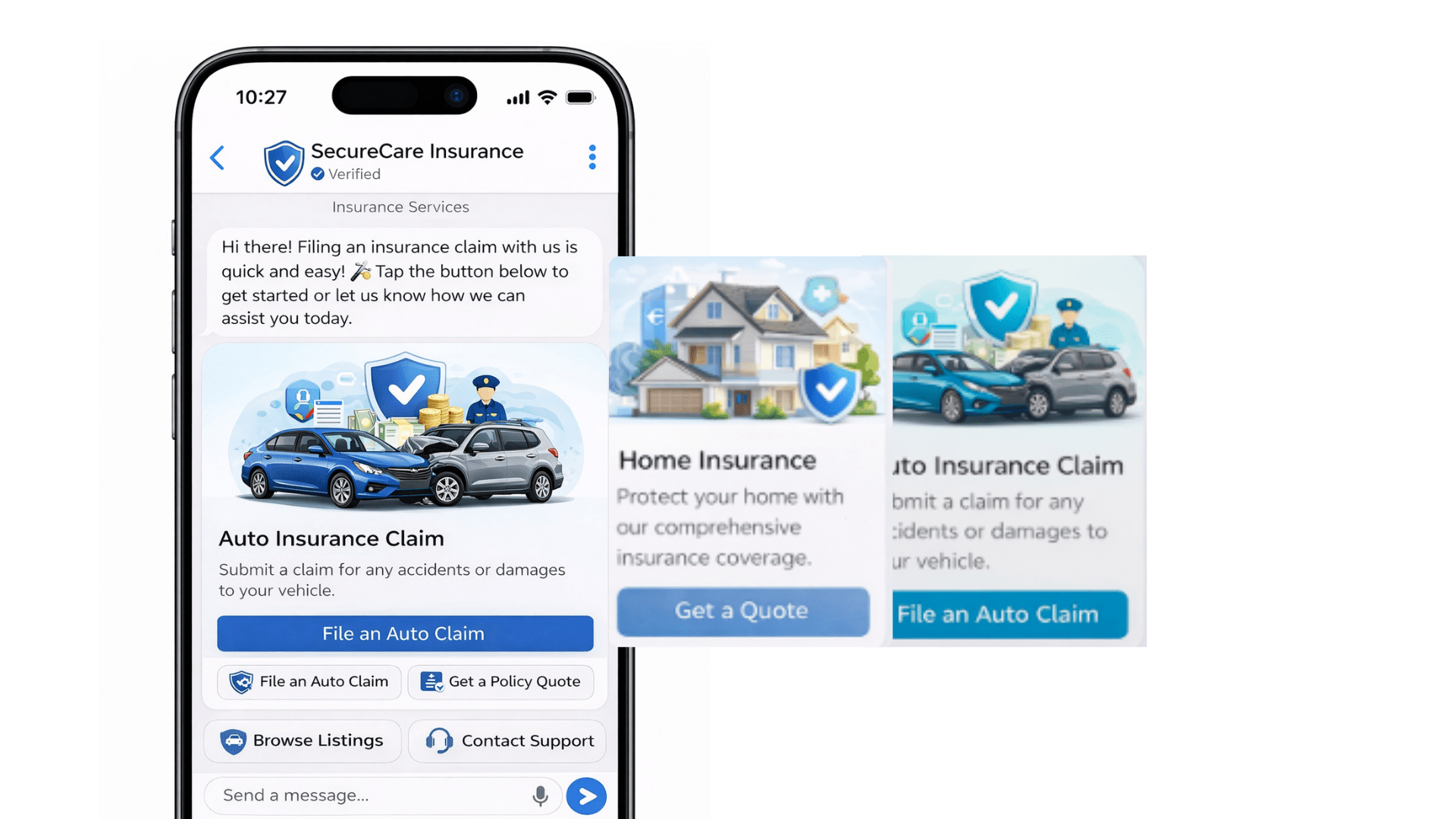 RCS Messages of Insurance