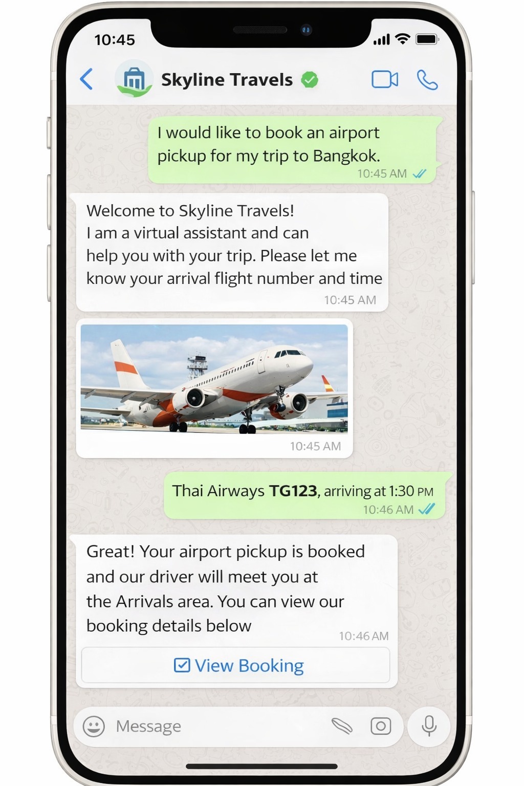 WhatsApp API - TRAVEL